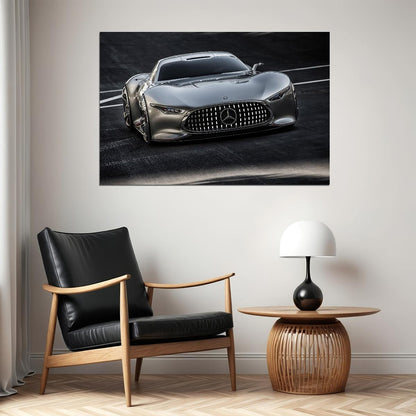 Mercedes-benz Car Poster Sports Vehicle Wall Art Supercar