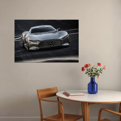 Mercedes-benz Car Poster Sports Vehicle Wall Art Supercar