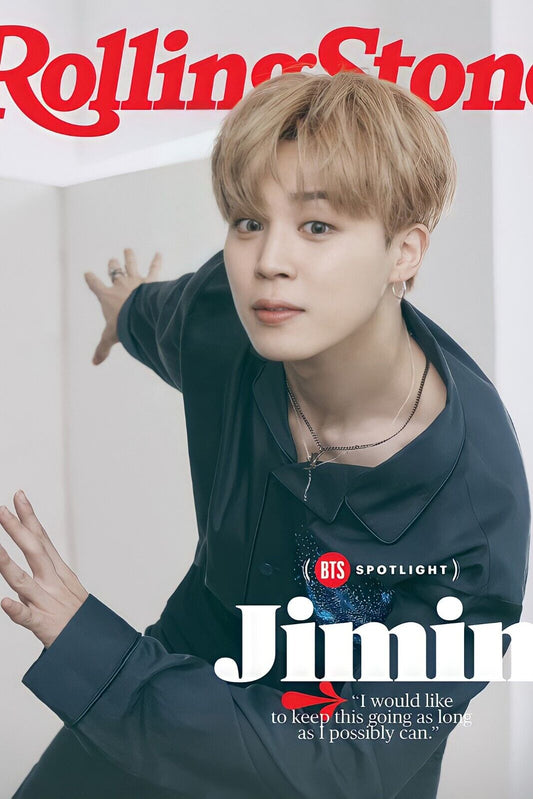 Rolling Stone Bts Jimin Magazine Cover K-pop Music Poster Wall Art Print