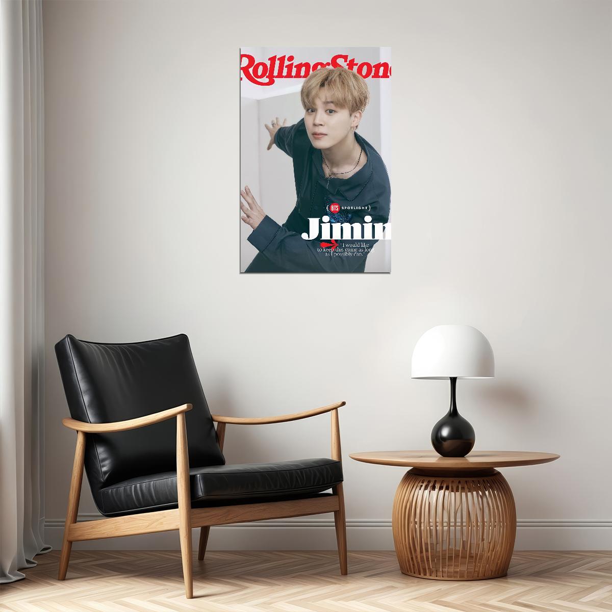 Rolling Stone Bts Jimin Magazine Cover K-pop Music Poster Wall Art Print