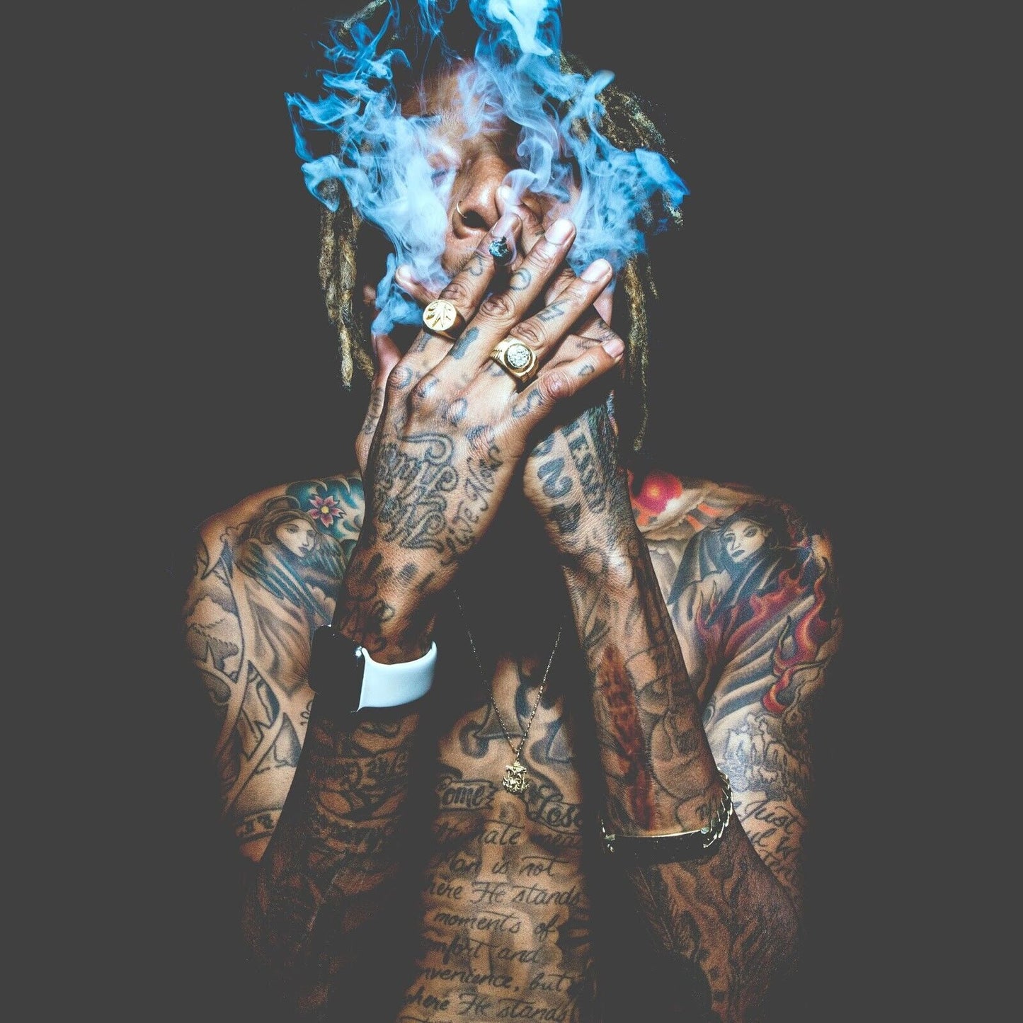 Wiz Khalifa Just Because Cover Art Rapper Music Poster