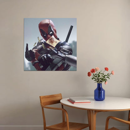 Deadpool Movie Poster Marvel Superhero Wall Art Action Film Print