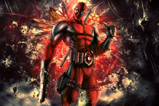 Deadpool Movie Poster Marvel Superhero Wall Art Action Film Print