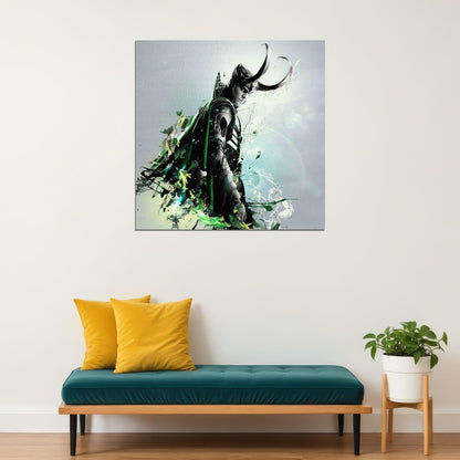 Asgard's Loki Poster Marvel Comics Supervillain Wall Art Comic Book And Movie Print