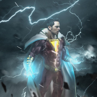 Shazam Comic Book Poster Epic Dc Superhero Wall Art