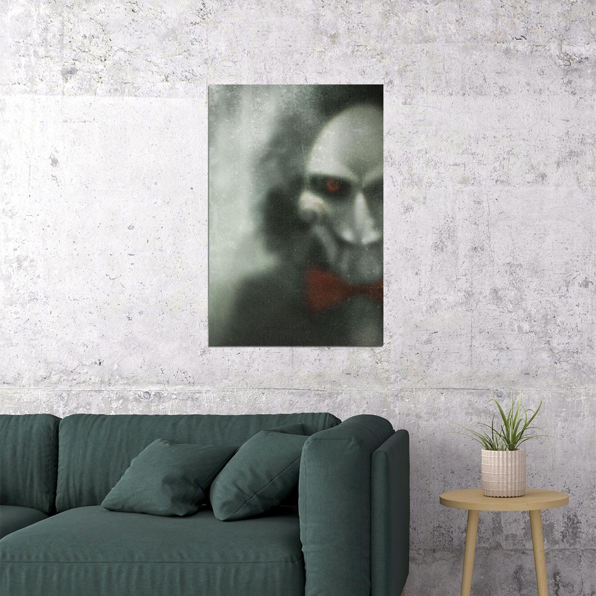 Saw Movie Poster Classic Horror Film Iconic Slasher Wall Print - xonomax