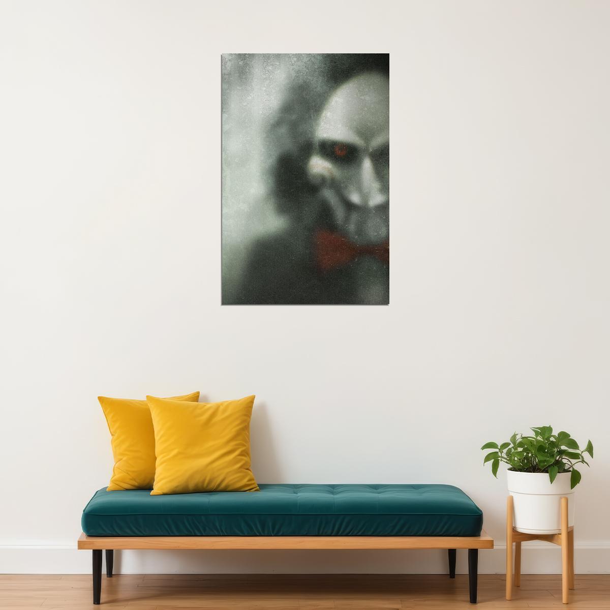 Saw Movie Poster Classic Horror Film Iconic Slasher Wall Print - xonomax