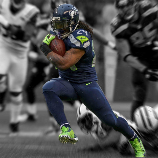 Marshawn Lynch Nfl Poster Famous Football Player Motivational Sports Print