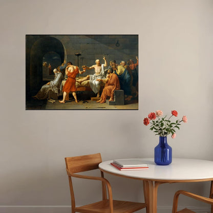 The Death Of Socrates Artwork Poster Iconic Classical Painting Art Print - xonomax