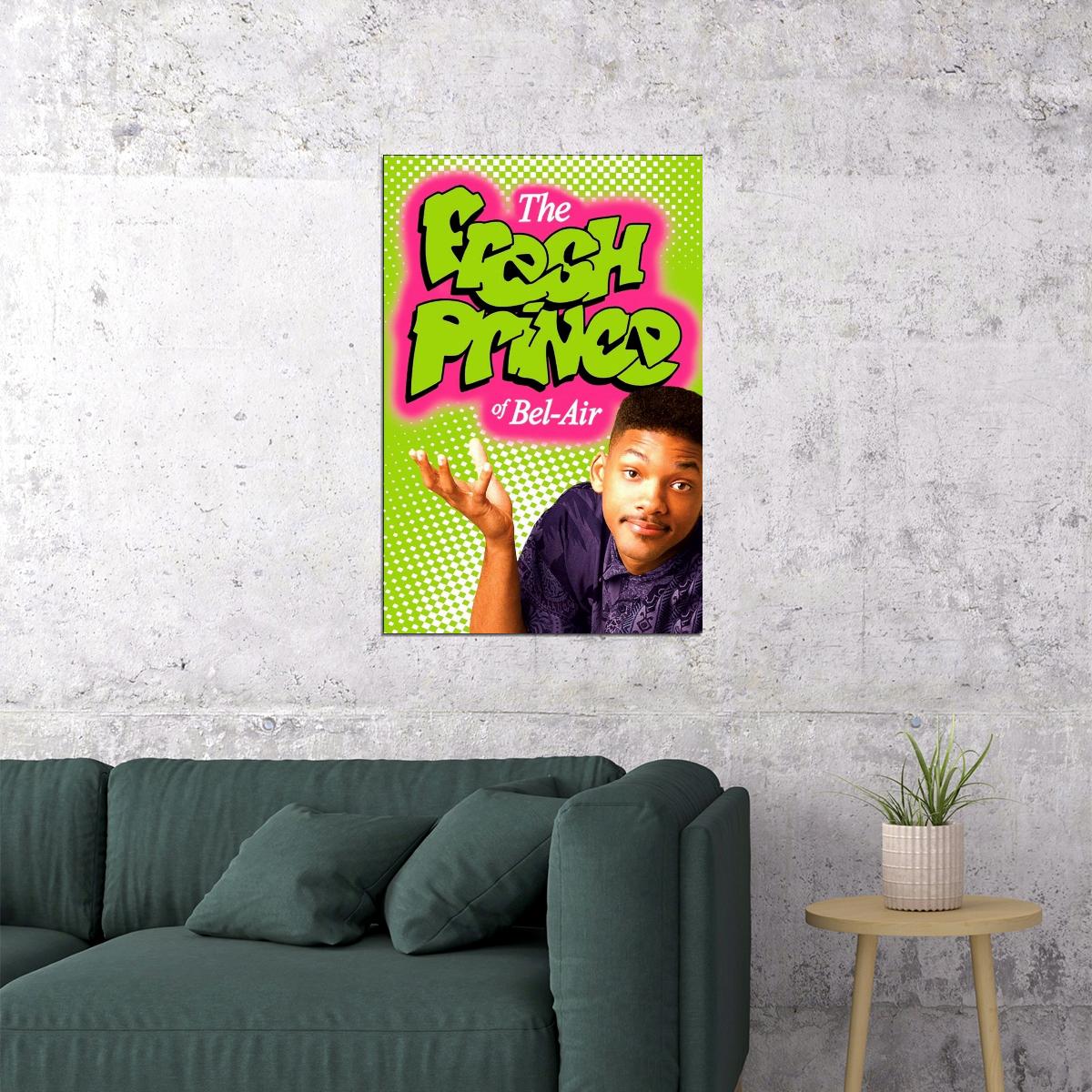 The Fresh Prince Of Bel-air Will Smith Tv Show Poster Iconic 90s Sitcom Art Print