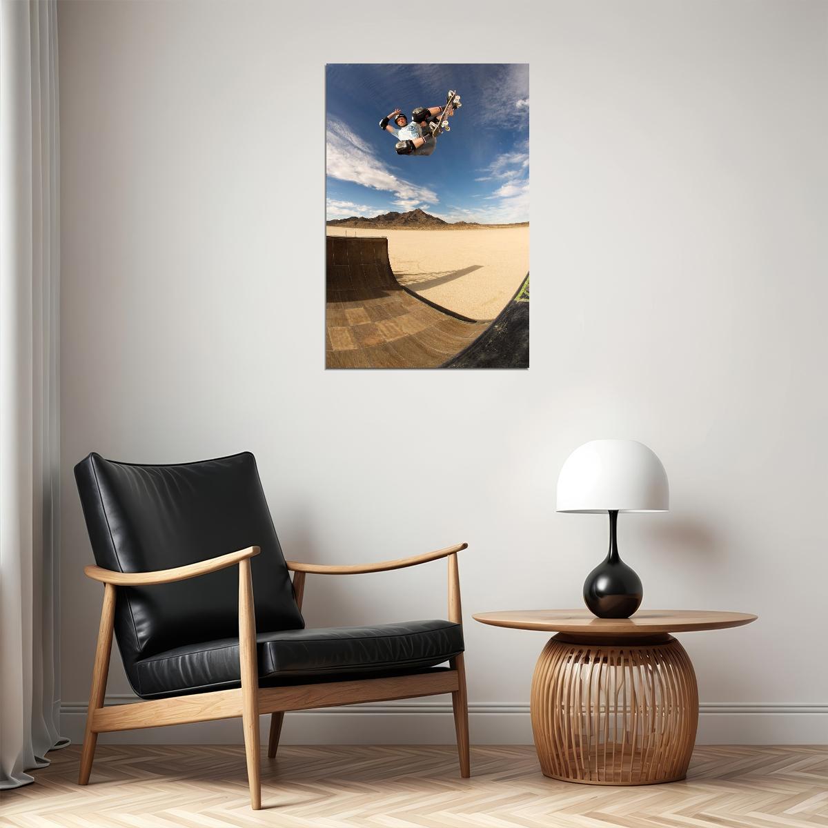 Tony Hawk Poster Iconic Skateboarding Legend Inspirational Extreme Sports Print