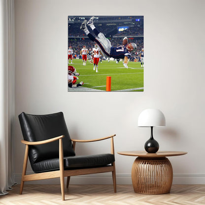 Rob Gronkowski Nfl Poster Famous Football Player Motivational Sports Print