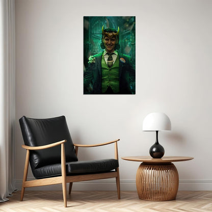 Asgard's Loki Poster Marvel Comics Supervillain Wall Art Comic Book And Movie Print