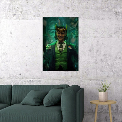 Asgard's Loki Poster Marvel Comics Supervillain Wall Art Comic Book And Movie Print