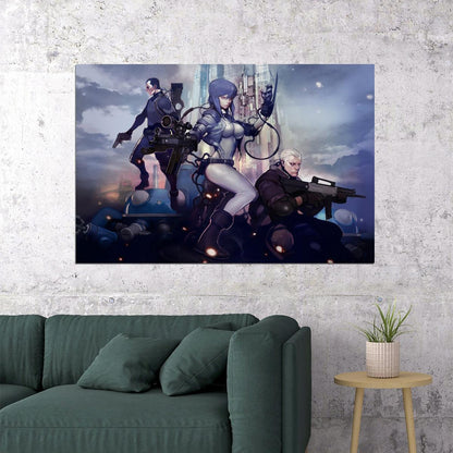 Ghost In The Shell Anime Poster Sci-fi Manga Art Cyberpunk Print