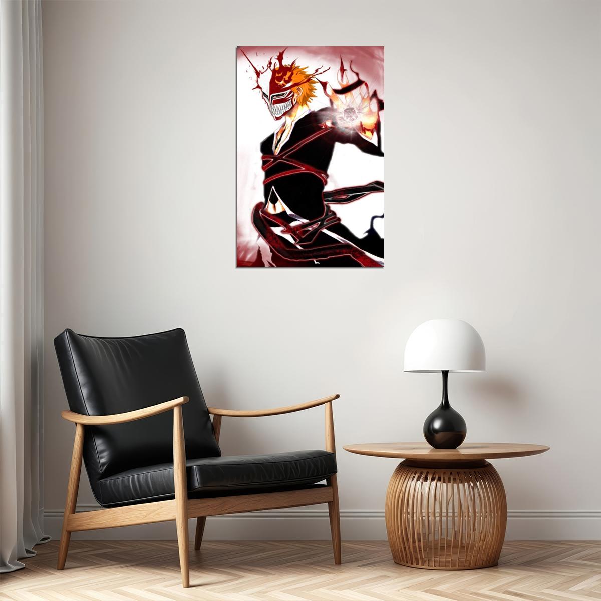 Bleach Ichigo Anime Poster Japanese Animation Wall Art Manga Series Print