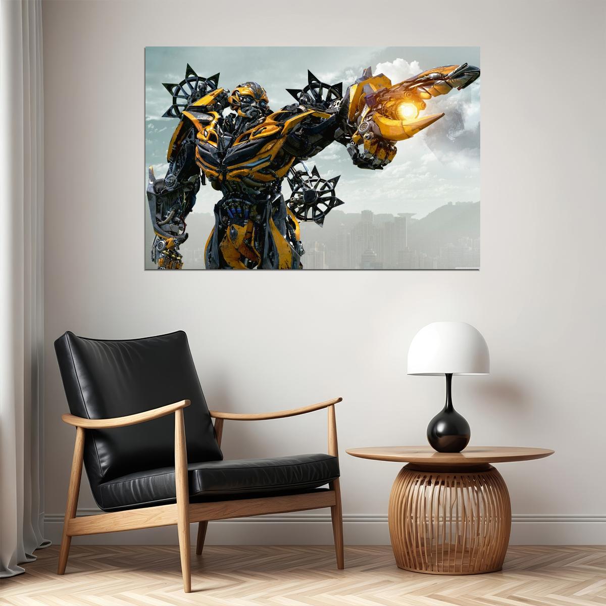 Transformers Sci-fi Movie Poster Iconic Epic Robot Battle Film Print