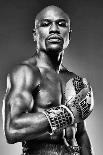 Floyd Mayweather Boxing Poster Undefeated Champion Wall Art Motivational Sports Print