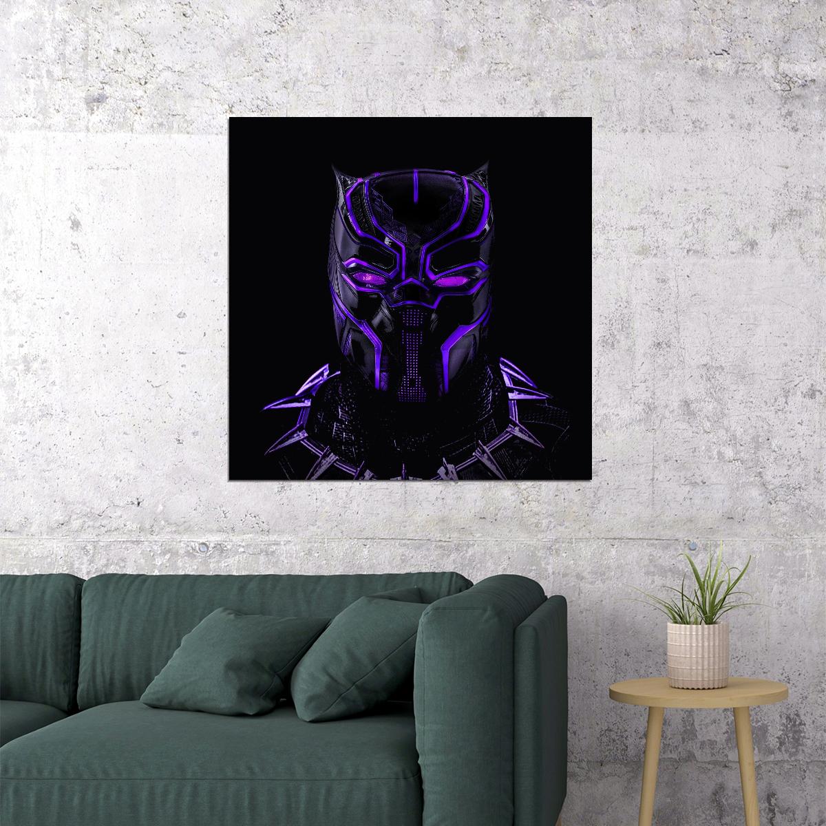 Avenger Black Panther Movie Poster Marvel Superhero Wall Art Comic Book Film Print