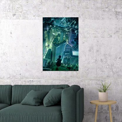 Ghost In The Shell Anime Poster Sci-fi Manga Art Cyberpunk Print