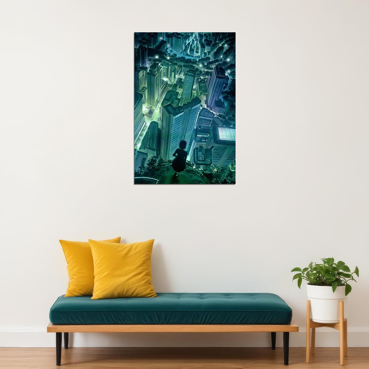 Ghost In The Shell Anime Poster Sci-fi Manga Art Cyberpunk Print