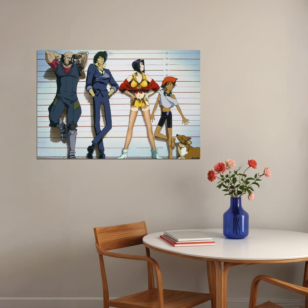 Cowboy Bebop Anime Poster Japanese Animation Wall Art Sci-fi Manga Print