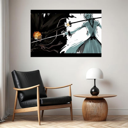 Bleach Ichigo Anime Poster Japanese Animation Wall Art Manga Series Print