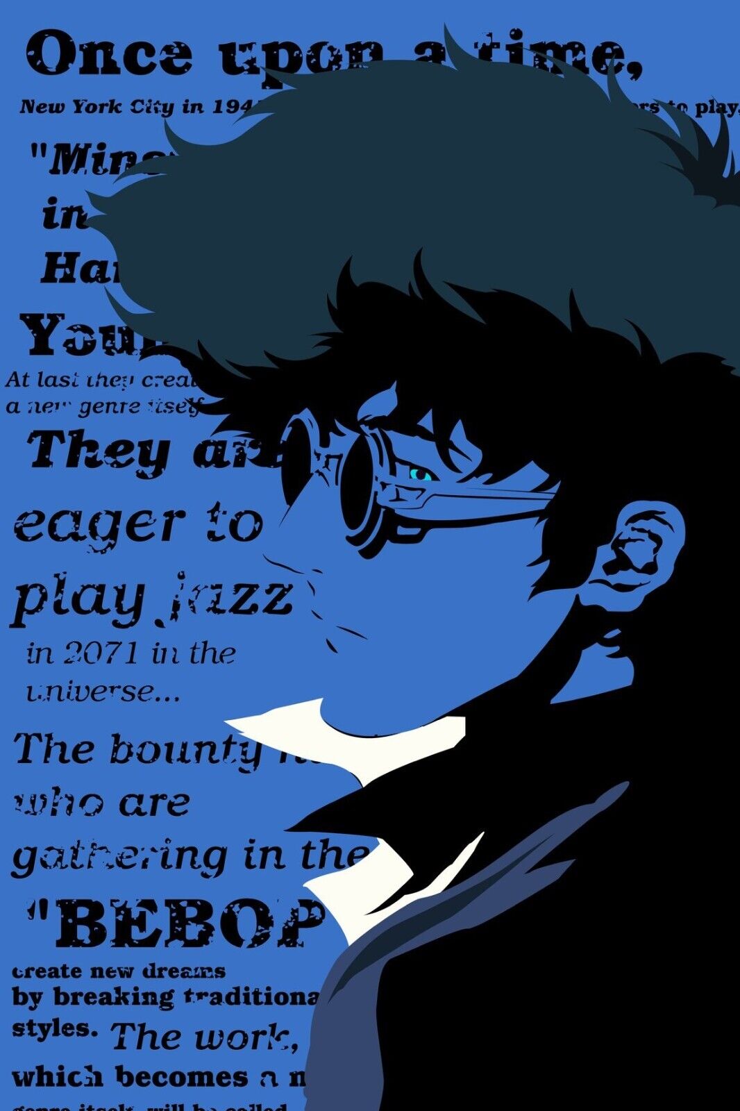 Cowboy Bebop Anime Poster Japanese Animation Wall Art Sci-fi Manga Print