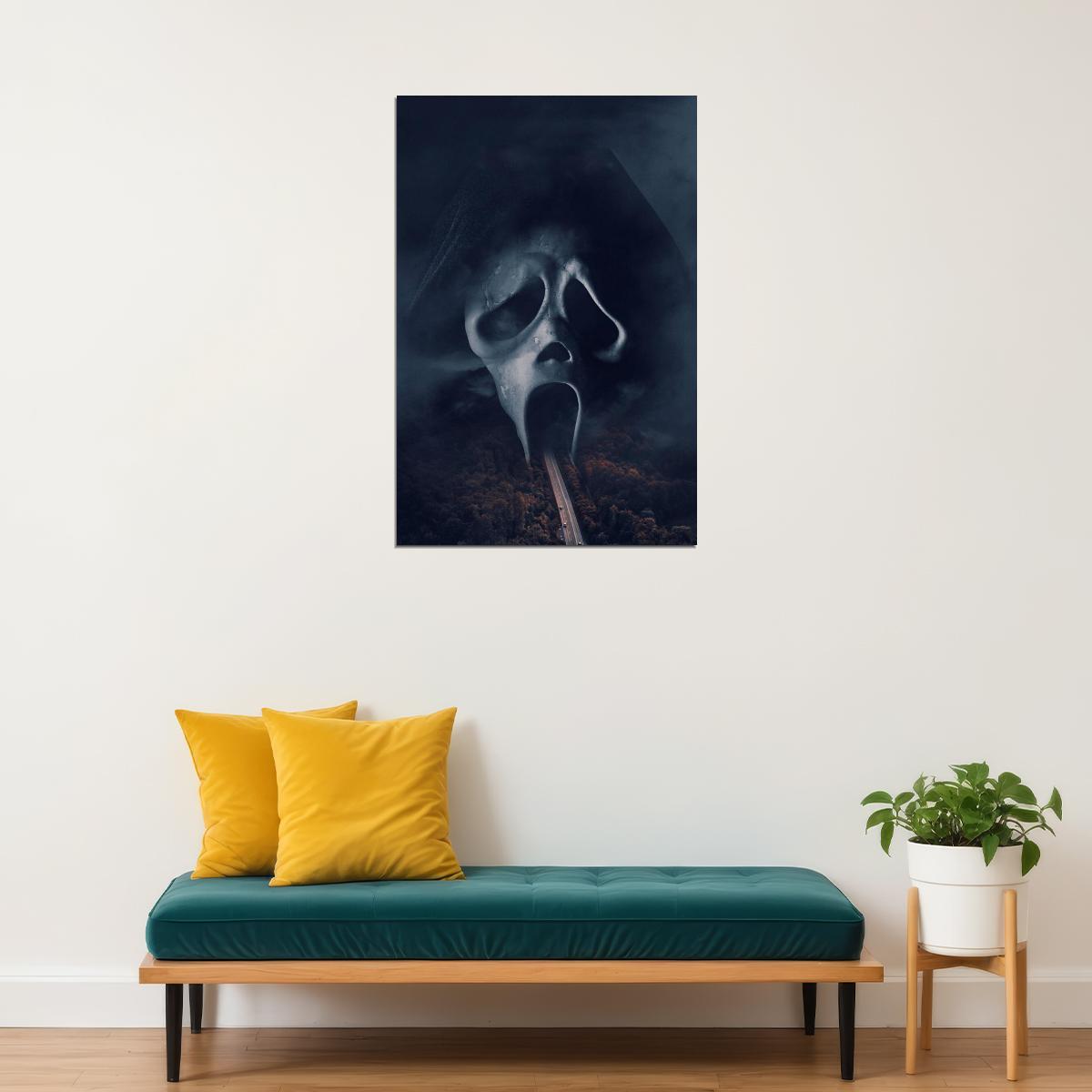 Scream Movie Poster Classic Horror Film Iconic Slasher Wall Print