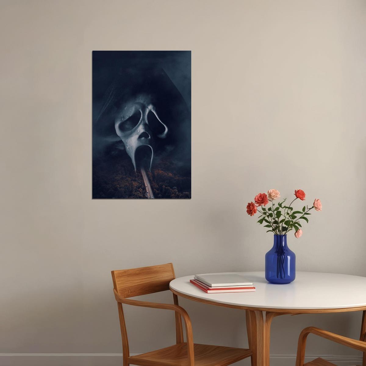 Scream Movie Poster Classic Horror Film Iconic Slasher Wall Print