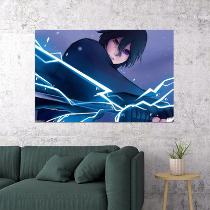 Naruto Boruto Sasuke Anime Poster Japanese Manga Art Wall Print