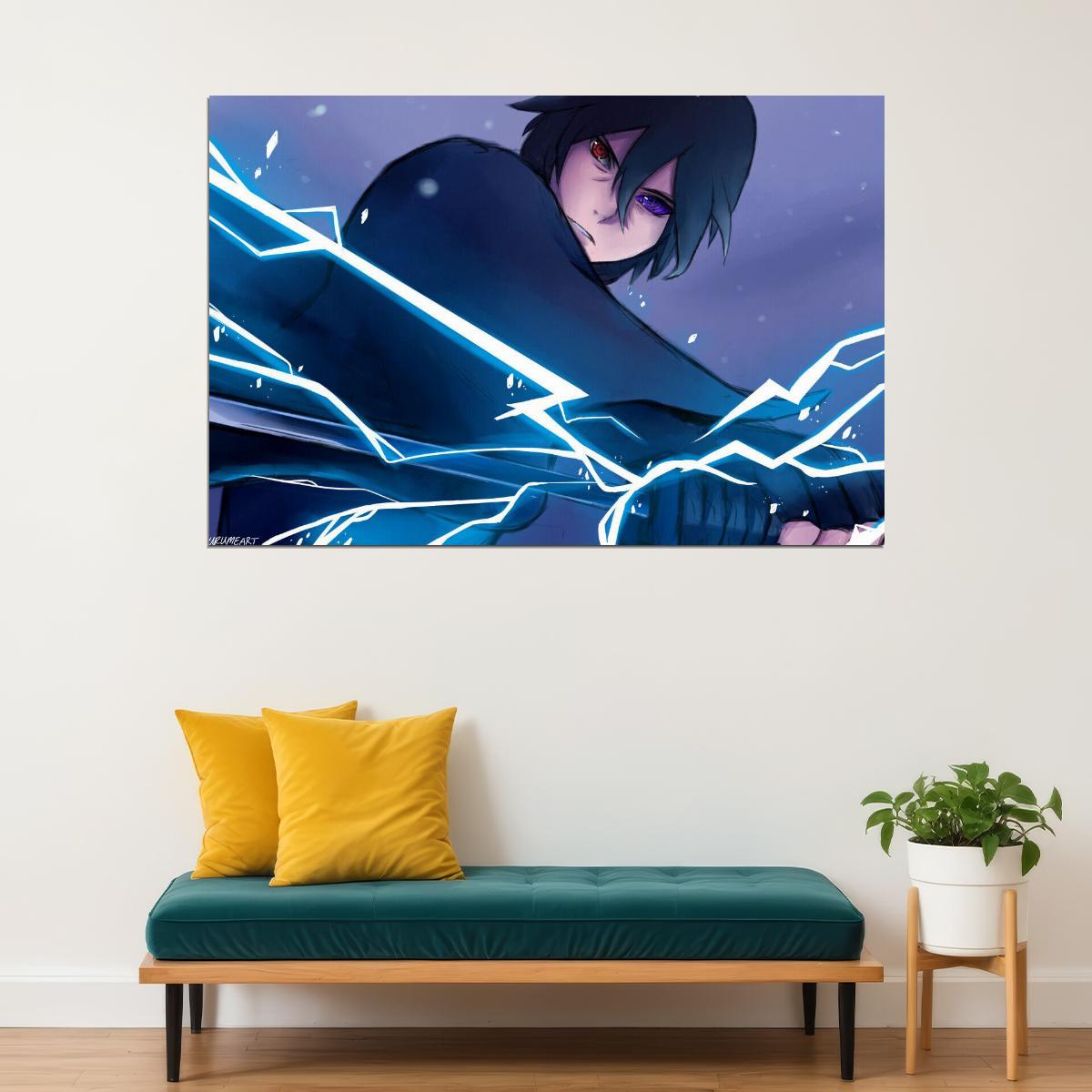 Naruto Boruto Sasuke Anime Poster Japanese Manga Art Wall Print