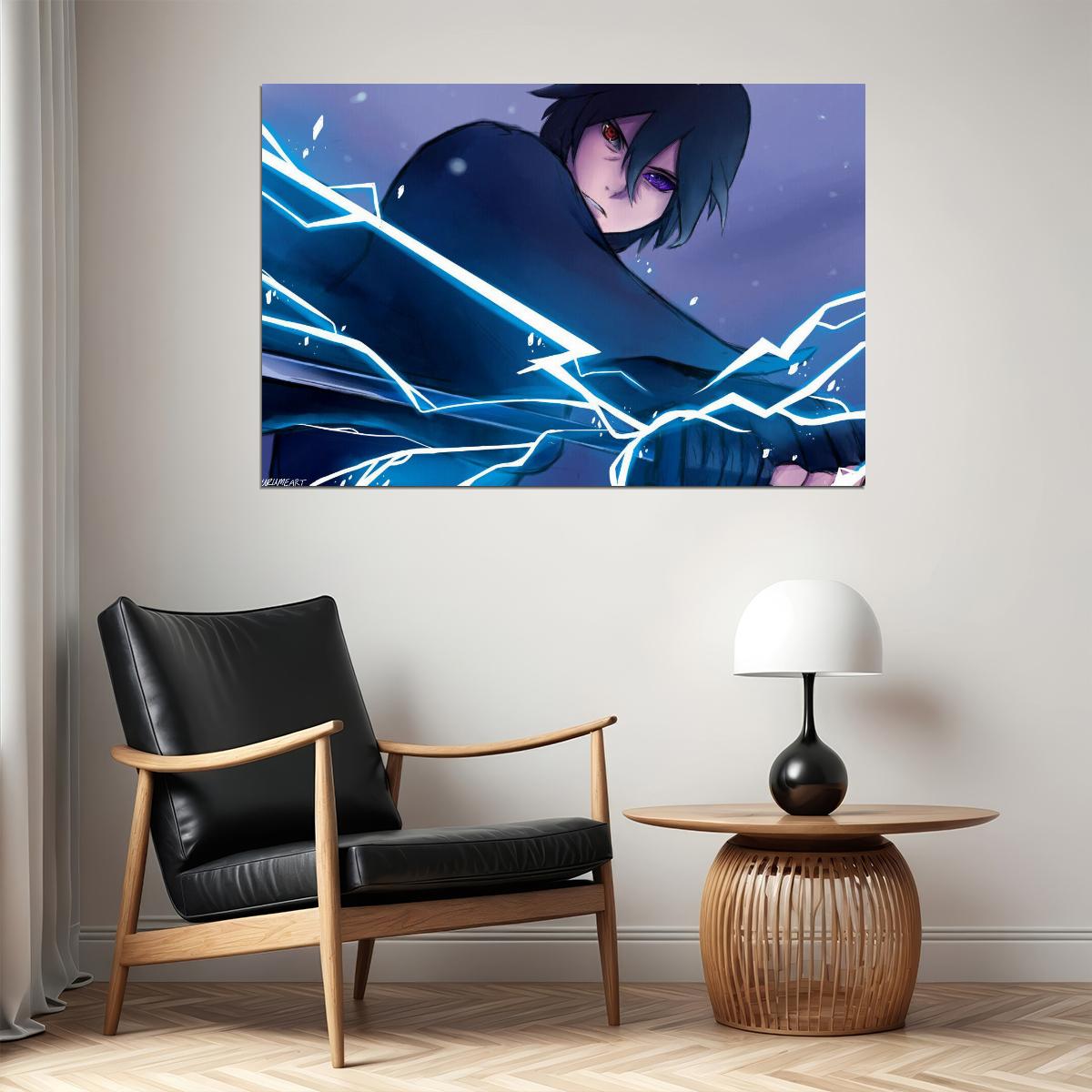 Naruto Boruto Sasuke Anime Poster Japanese Manga Art Wall Print