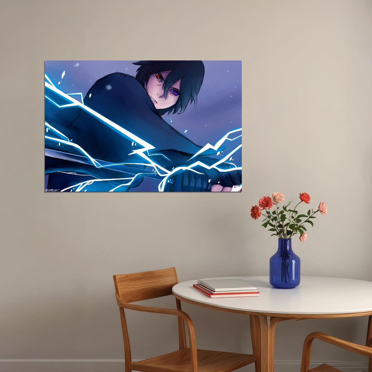 Naruto Boruto Sasuke Anime Poster Japanese Manga Art Wall Print