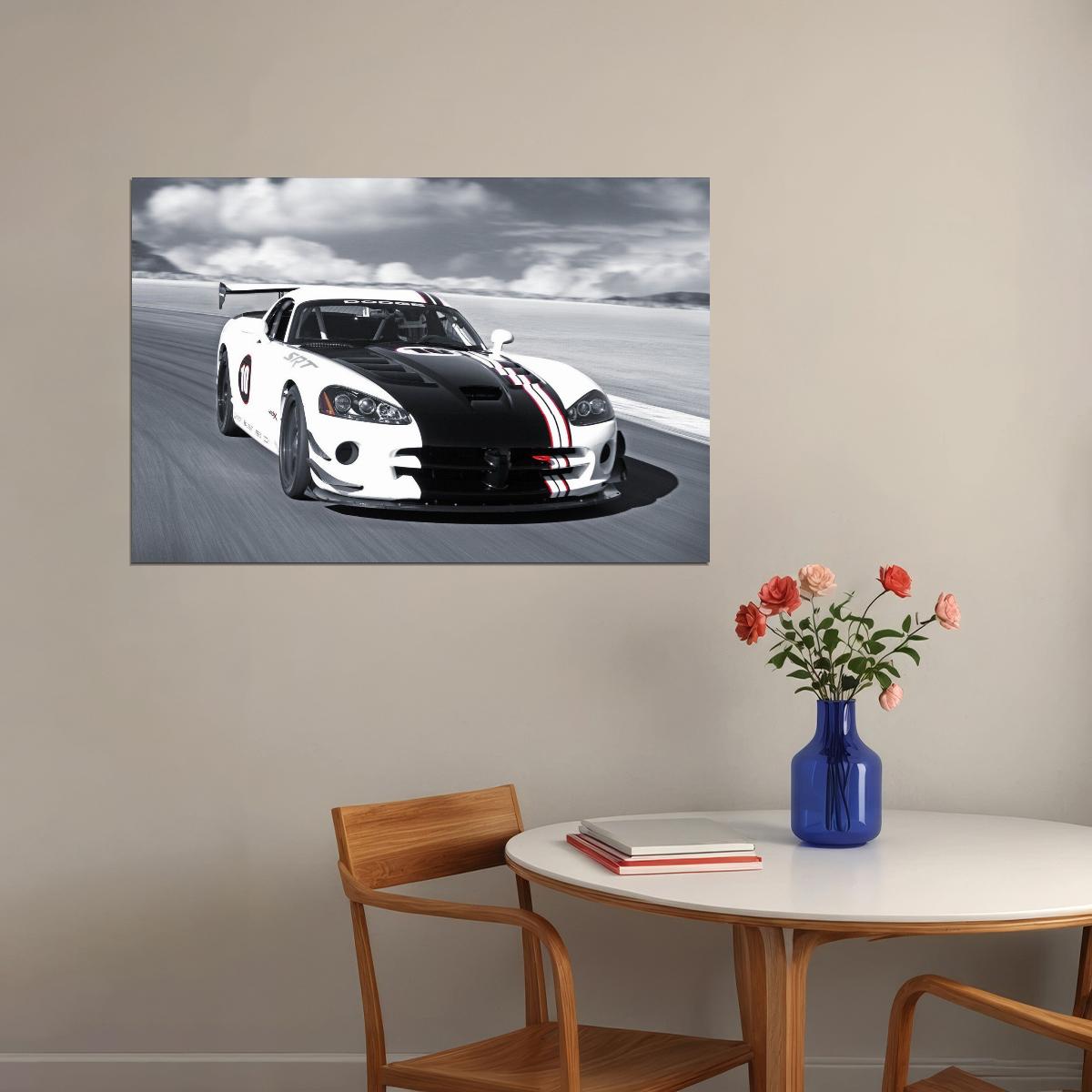 Dodge Viper Poster American Sports Car Wall Art Automotive Print