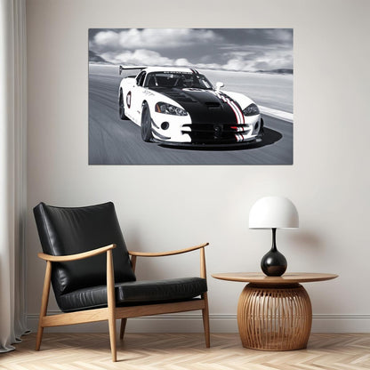 Dodge Viper Poster American Sports Car Wall Art Automotive Print