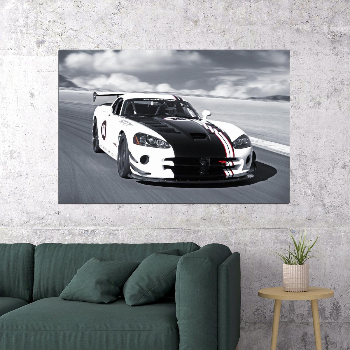 Dodge Viper Poster American Sports Car Wall Art Automotive Print