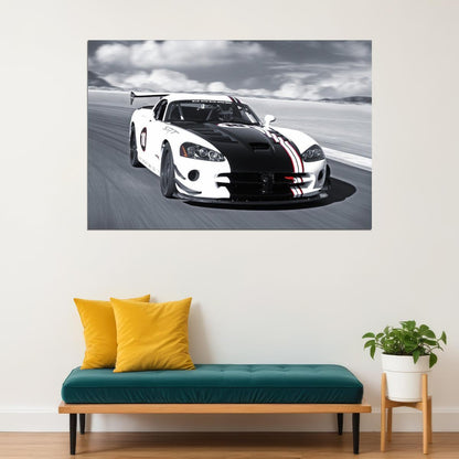 Dodge Viper Poster American Sports Car Wall Art Automotive Print