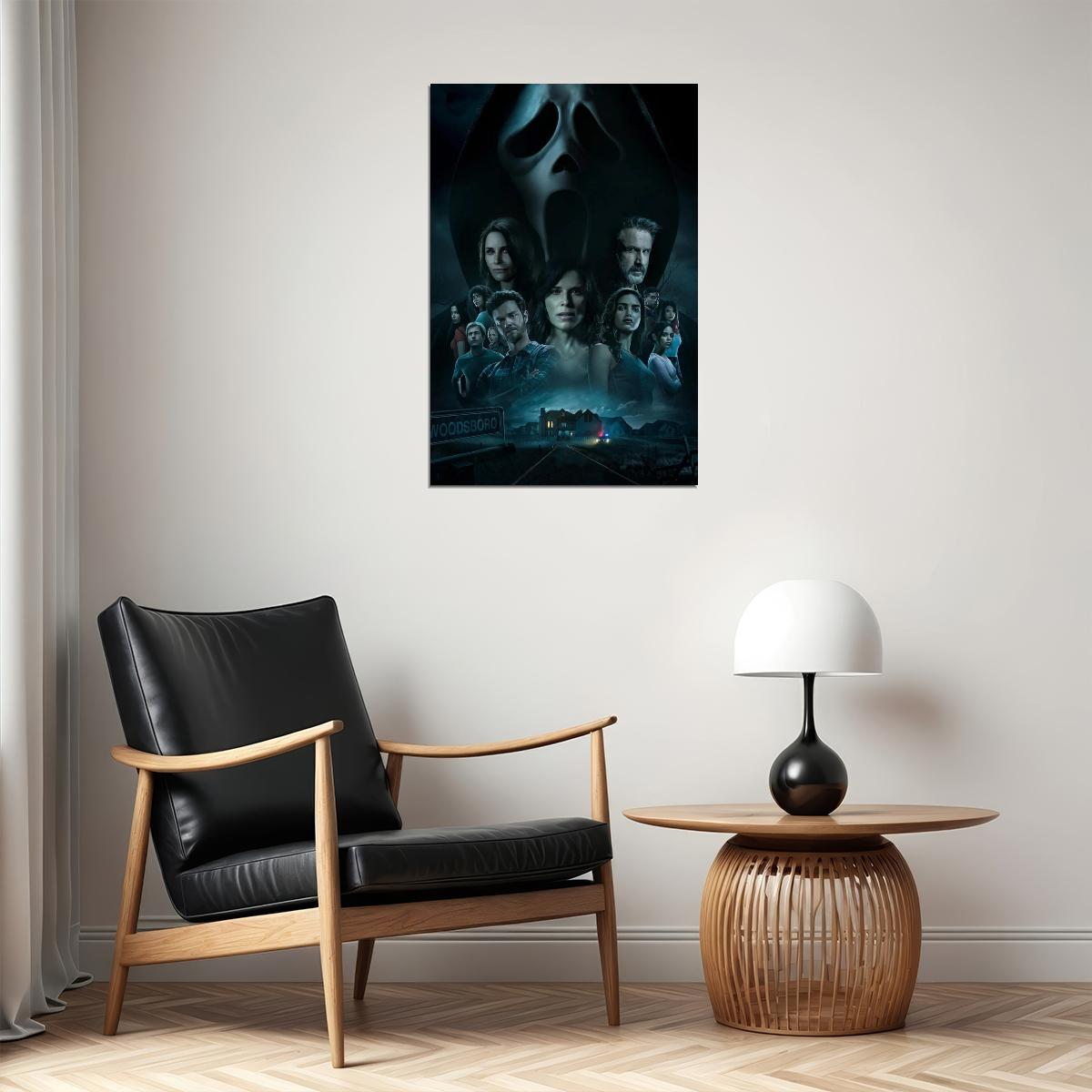 Scream Movie Poster Classic Horror Film Iconic Slasher Wall Print