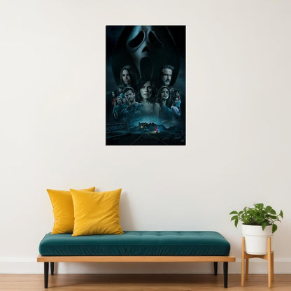 Scream Movie Poster Classic Horror Film Iconic Slasher Wall Print