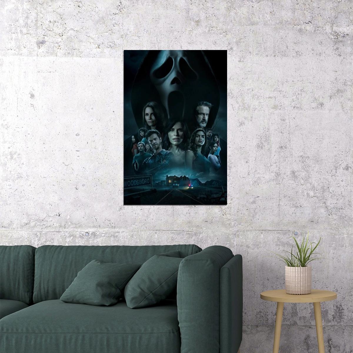 Scream Movie Poster Classic Horror Film Iconic Slasher Wall Print