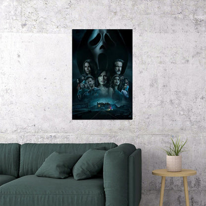 Scream Movie Poster Classic Horror Film Iconic Slasher Wall Print