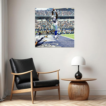 Dez Bryant Football Poster Nfl Star Wall Art Dallas Cowboys Sports Print