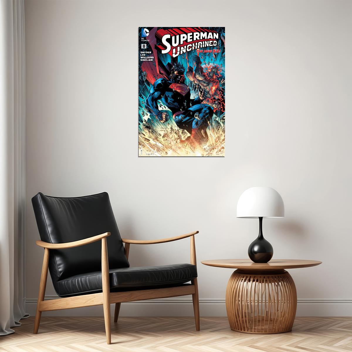 Superman Comic Book Poster Iconic Dc Superhero Wall Art - xonomax