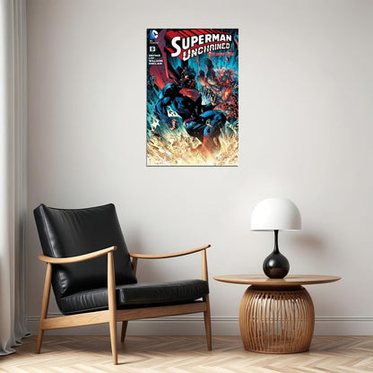 Superman Comic Book Poster Iconic Dc Superhero Wall Art - xonomax