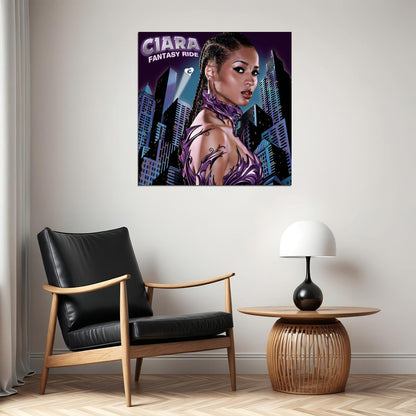 Ciara Fantasy Ride Album Cover Art R&b Music Poster Singer Music Print