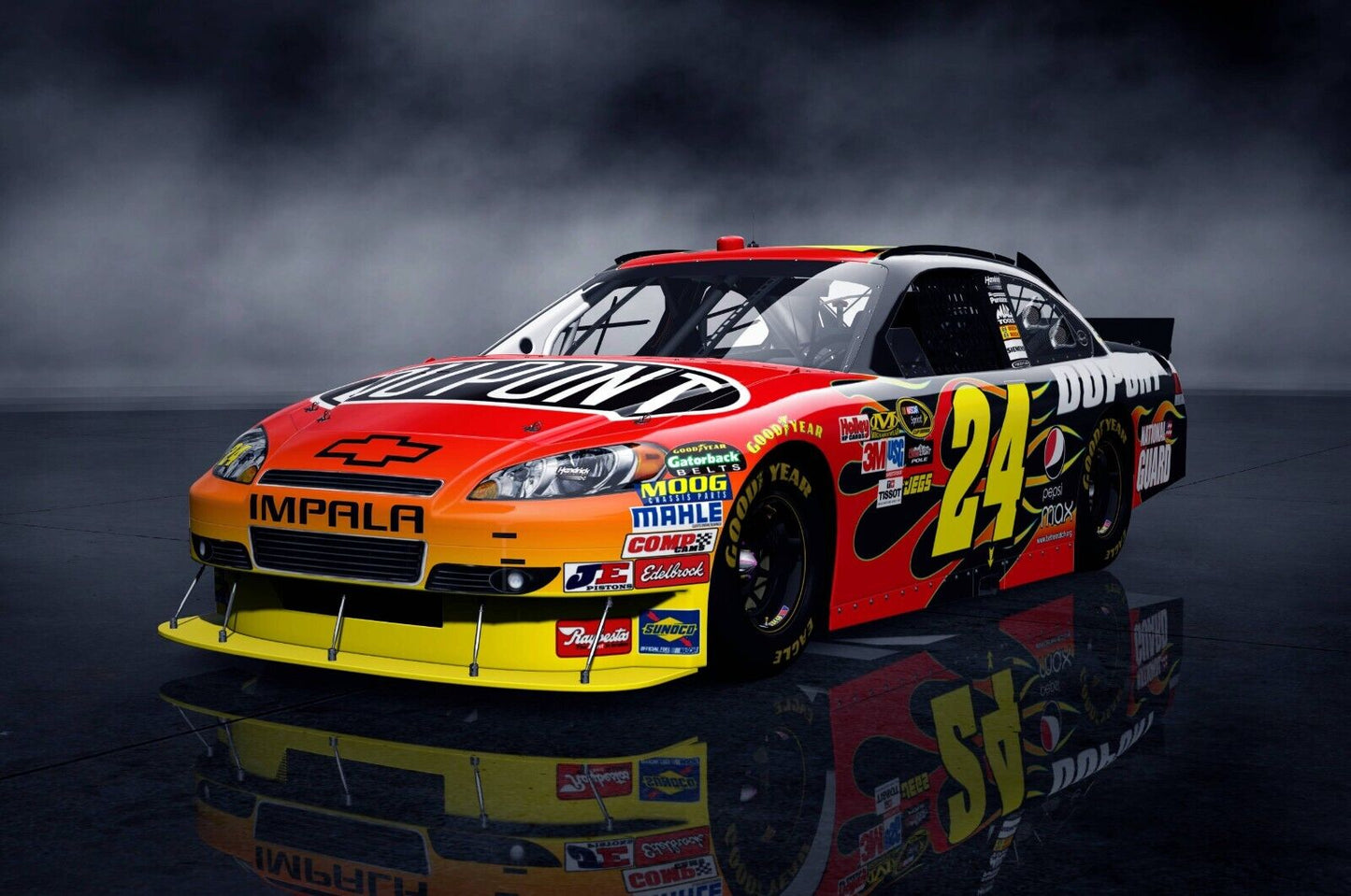 Jeff Gordon Impala Nascar Racing Poster Motorsports Vehicle Wall Art