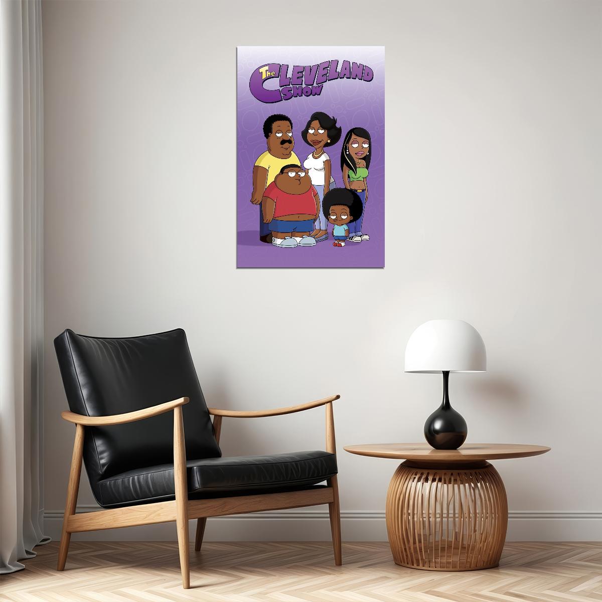 The Cleveland Show Tv Show Movie Poster Iconic Animated Comedy Art Print - xonomax