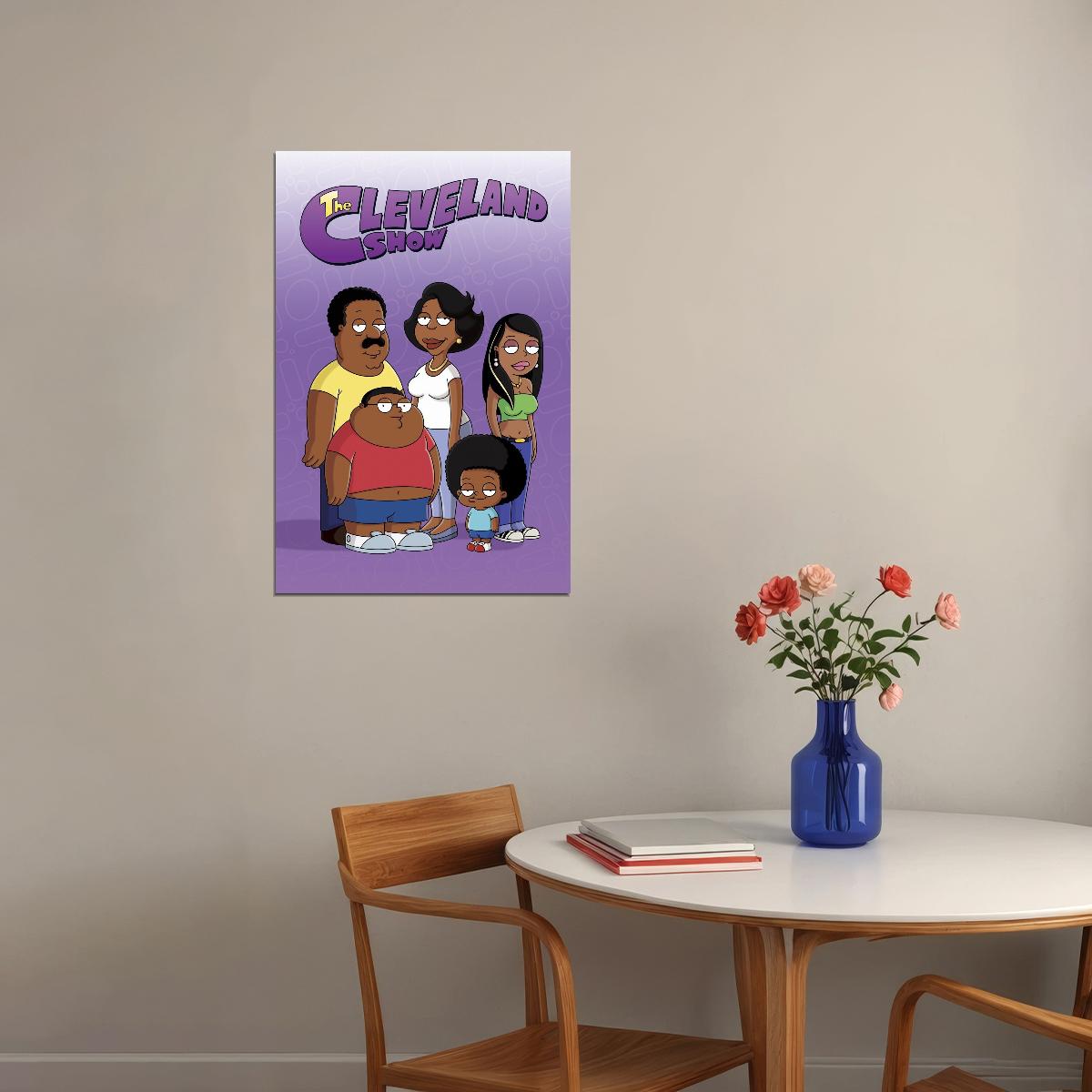 The Cleveland Show Tv Show Movie Poster Iconic Animated Comedy Art Print - xonomax