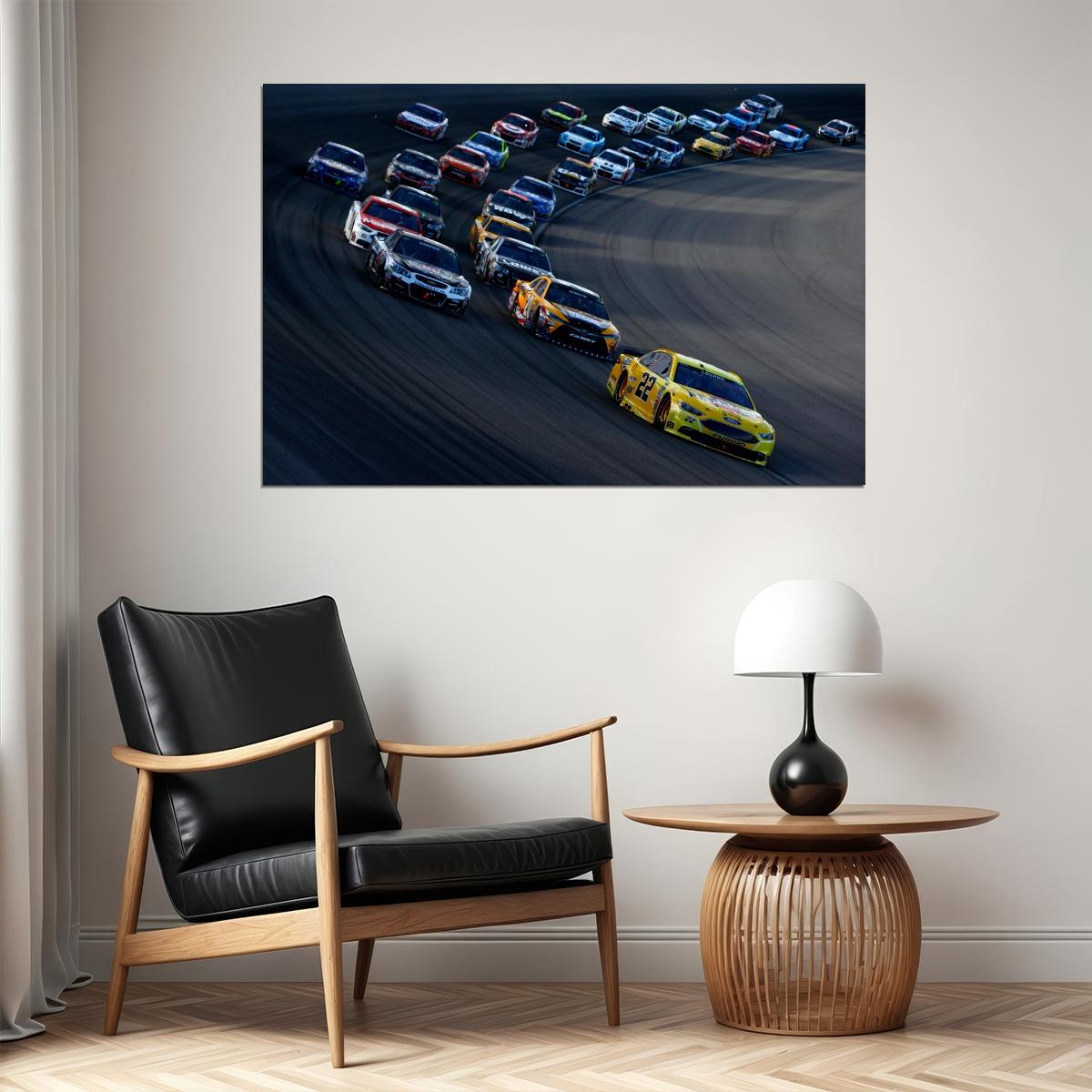 Nascar Racing Cars Poster Motorsports Sports Car Vehicle Wall Art